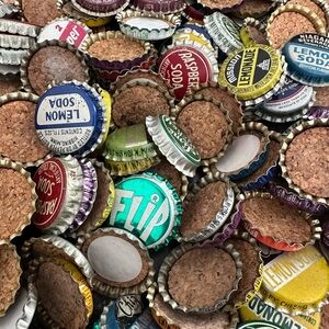Assorted Vintage Cork Lined Bottle Caps